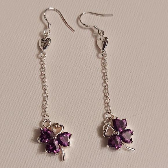 Gorgeous sterling silver drop earrings - Picture 5 of 8